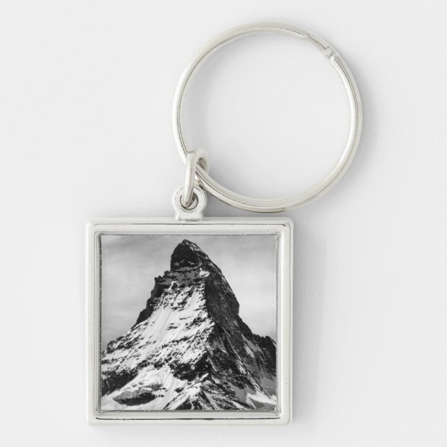 Chaveiro Matterhorn, cumes preto e branco (Frente)