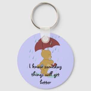 Chaveiro mau do urso do dia