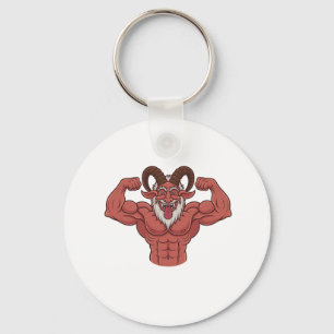 Chaveiro Mau Krampus Malhação de Músculos Flexíveis de Nata