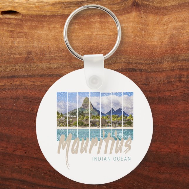 Chaveiro Maurícia Le Morne Brabant Mountain Souvenir (Frente)