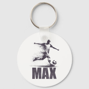 Chaveiro Max Futebol Meninos Nome Personalizado Max