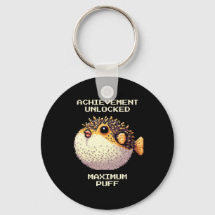 Chaveiro Max Puff Conquistou Pixel Pufferfish Arte Retro Ga