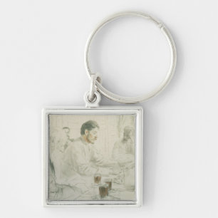 Chaveiro Máximo Gorky que lê crianças do seu poema 'de