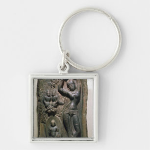 Chaveiro Maya da rainha que dá o nascimento ao Buddha