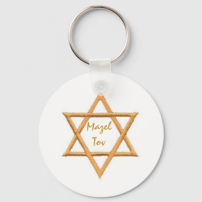 Chaveiro Mazel Tov/Star de David (Frente)