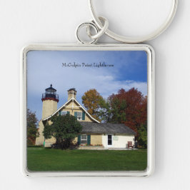 Chaveiro McGulpin Point Lighthouse metal chain