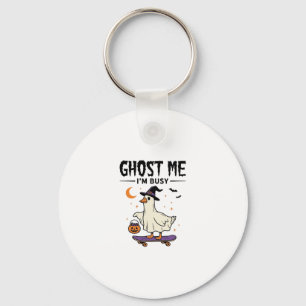 Chaveiro Me Espectro Estou Ocupado Halloween Ganso Skateboa
