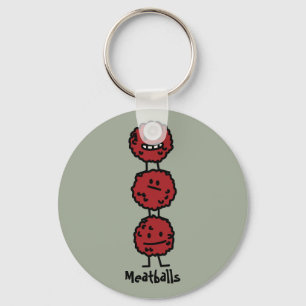 Chaveiro Meatball dos Meatballs empilhado sobre se