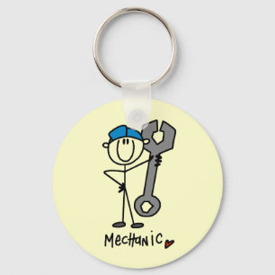 Chaveiro Mecânico Com Figura de Pau de Chave Inglesa