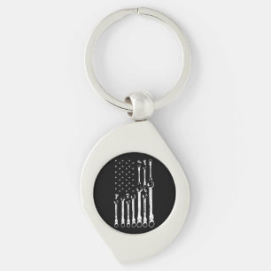 Chaveiro Mecânico do carro de bandeira Patriótica Americano