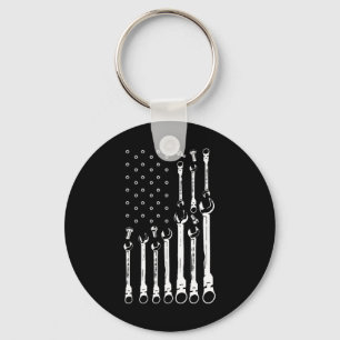 Chaveiro Mecânico do carro de bandeira Patriótica Americano