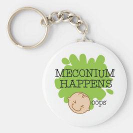Chaveiro Meconium Happens Funny Nurse Key Chain