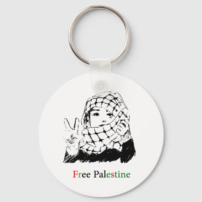 Chaveiro Medalha Free Palestine (Frente)