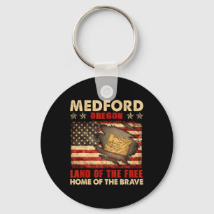 Chaveiro Medford Oregon Usa Flag 4 De Julho