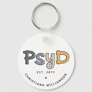Chaveiro Médico PsyD Personalizado de Psicologia Psicóloga