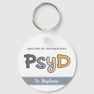 Chaveiro Médico PsyD Personalizado de Psicologia Psicóloga