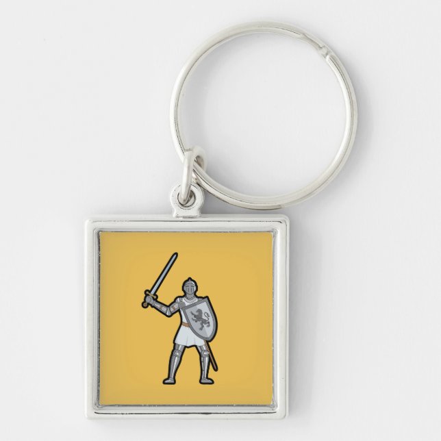 Chaveiro Medieval Knight with Sword Keychain (Frente)