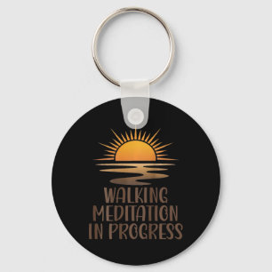 Chaveiro Meditação Andando Em Andamento Caminho do Nascer d