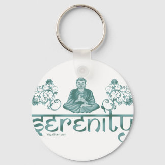 Chaveiro meditação de serenidade verde