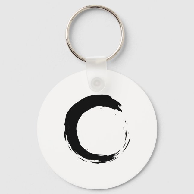 Chaveiro Meditação Enso Círculo Mindfulness Buda Budista (Frente)