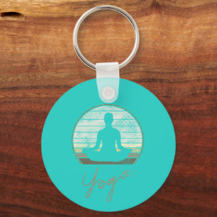 Chaveiro Meditação Ou Pilotos De Design De Vintage Treinand