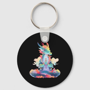 Chaveiro Meditação Ying Yang Dragão Qi Gong Yoga Meditatin