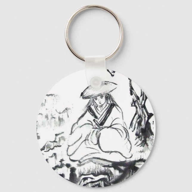 Chaveiro Meditating Samurai Keychain (Frente)