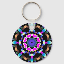 Chaveiro *~* Meditual Espiritual Neon Mandala