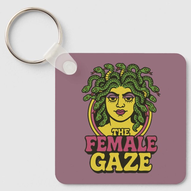 Chaveiro Medusa o Olhar Feminino                            (Frente)