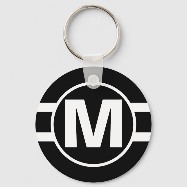 Chaveiro Mega Black Retro Monogramed (Frente)