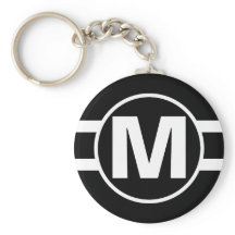 Mega Black Retro Monogramed