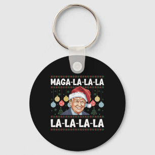 Chaveiro Mega La La La Donald Trump Potus 47 Natal Feio