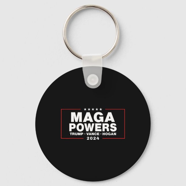 Chaveiro Mega Powers Trump Vance Hogan 1 (Frente)