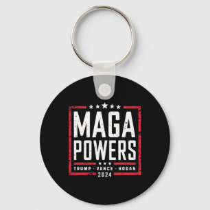 Chaveiro Mega Powers Trump Vance Hogan 2024 Funny Patriótic