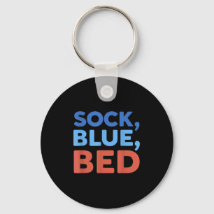 Chaveiro Meia Azul Cama Meme Engraçado _1