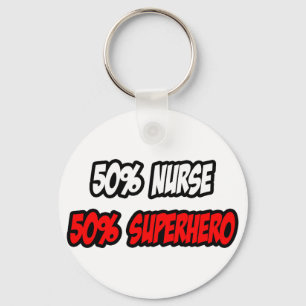 Chaveiro Meia Enfermeira... meio super-herói