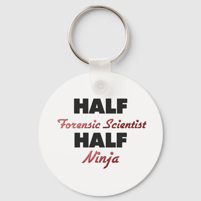 Chaveiro Meio Cientista Forense Half Ninja (Frente)