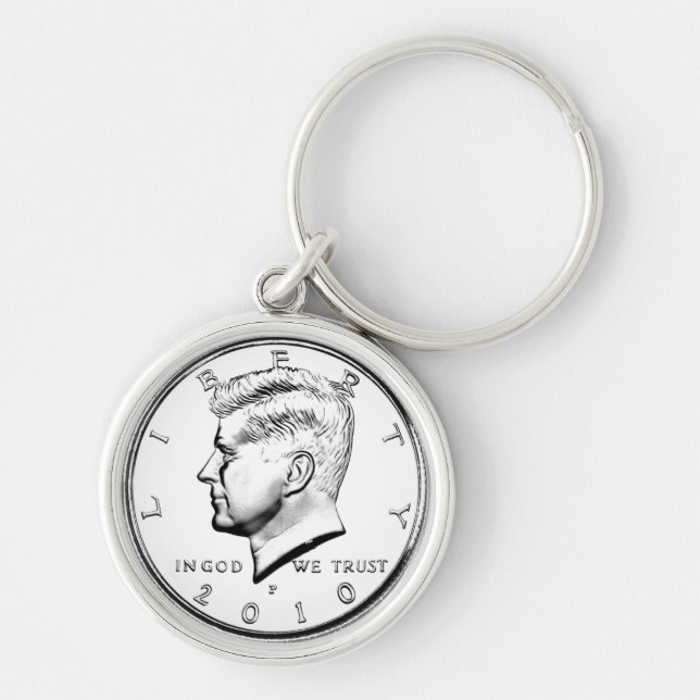 CHAVEIRO MEIO DÓLAR DE KENNED (Frente)