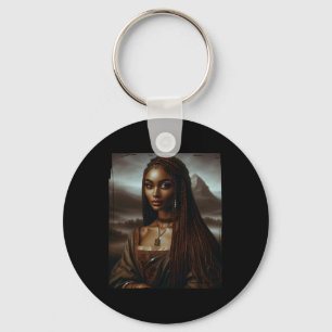 Chaveiro Melanin Black History Mês Afro Queen Mona Lisa F
