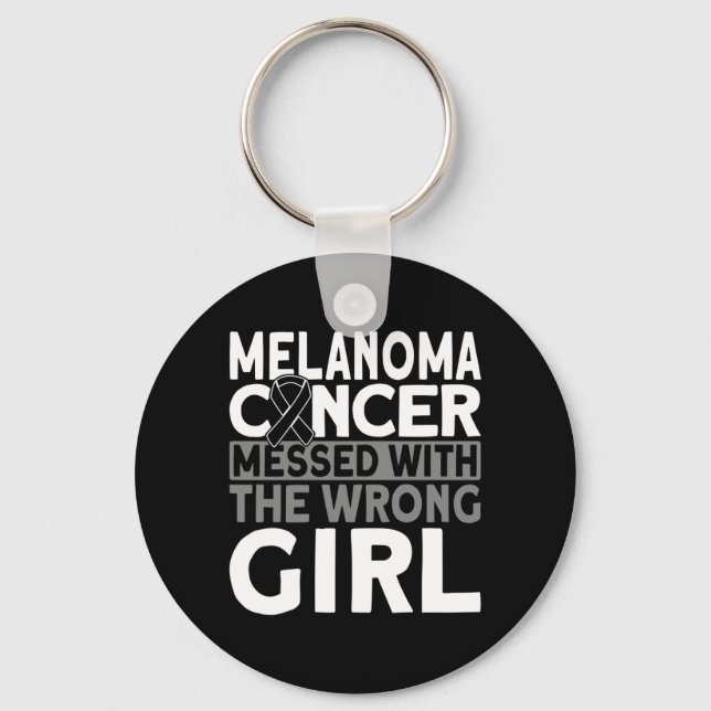Chaveiro Melanoma Mexeu Com a Garota Errada Melanoma (Frente)