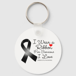 Chaveiro Melanoma Ribbon Alguém Que Eu Amo