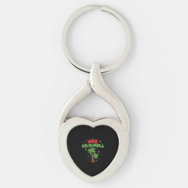 Chaveiro Mele Kalikimaka Havaiana Palm-Light (Frente)