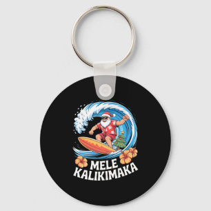 Chaveiro Mele Kalikimaka Natal havaiano Aloha Papai Noel