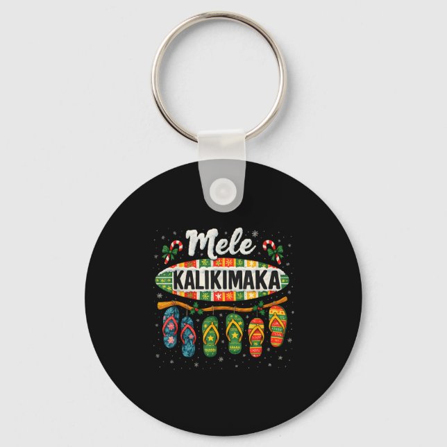 Chaveiro Mele Kalikimaka Trocal Christmas Flip Flop  (Frente)