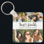 Chaveiro Melhor Amigo da Colagem de Fotos BFF Melhores Amig<br><div class="desc">Um chaveiro de amigos bonitos com espaço para 3 fotos. Decorados com as palavras,  melhores amigos em uma fonte de script com coração. Personalize com fotos de seus amigos e seus nomes. Projetado para você pelo Blackberry Boulevard.</div>