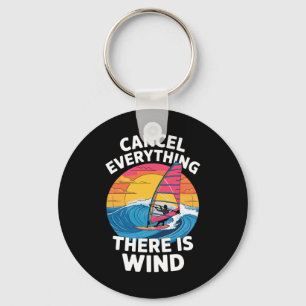 Chaveiro Melhor Arte de Windsurf para Homens Mulheres Vento