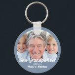 Chaveiro Melhor Avô Alguma Vez Moderno, Foto Keepsasaokê<br><div class="desc">Este design simples e moderno é composto por tipografia de serifa e adiciona uma foto personalizada.</div>