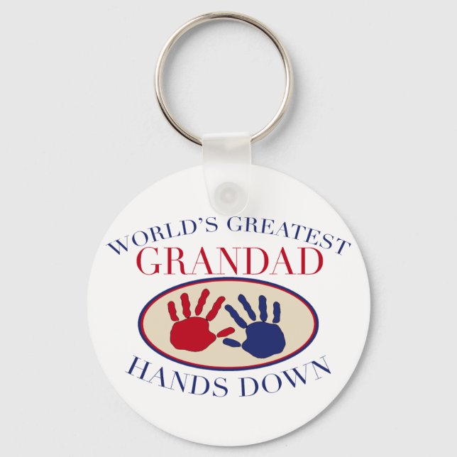 Chaveiro Melhor Avô Mãos Para Baixo (Frente)