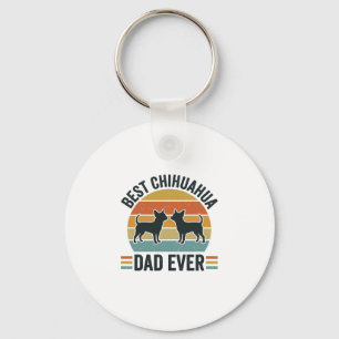 Chaveiro Melhor Camisa de Pai de Chihuahua de Todos os Temp