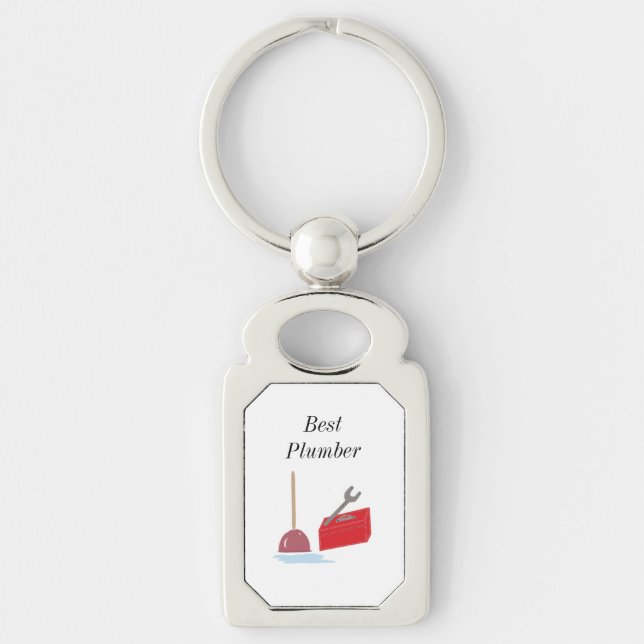 Chaveiro Melhor Canalizador com Ferramentas de Canalização (Frente)